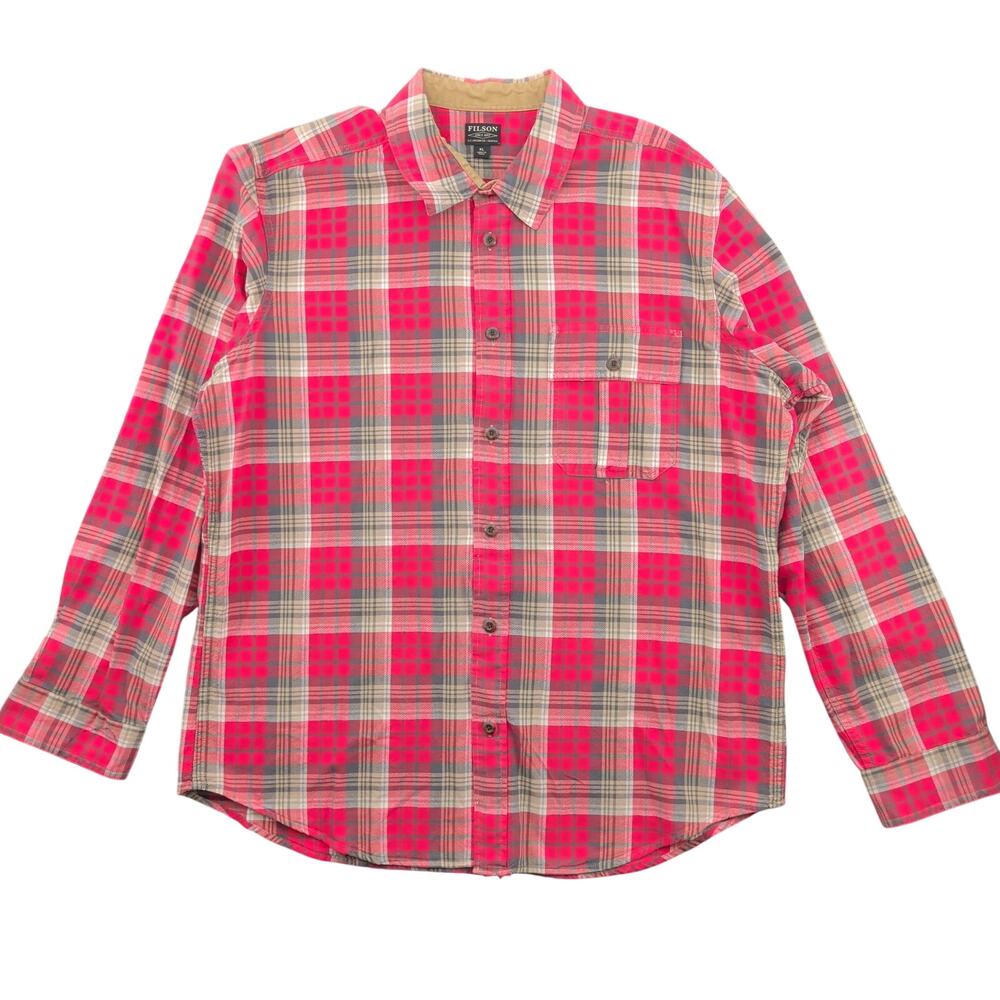 Filson Rustic Oxford Shirt Men's XL Long Sleeve Plaid Workwear Gorpcore